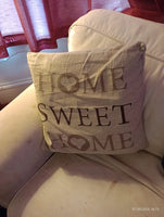 Home Sweet Home Settee Pillow 40 x 40 cm