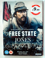 Free State Of Jones DVD Action & Adventure (2017) Matthew McConaughey