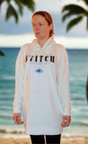Disney Snitch Exp 626 Woman's White Black Hoodie Long Sleeve