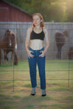 Woman’s Denim Jeans ASOS Design Blue W28 L30 Solid Pattern