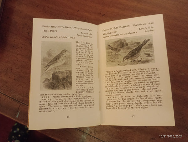 The Observer's Book of Birds by S. Vere Benson HB c1956