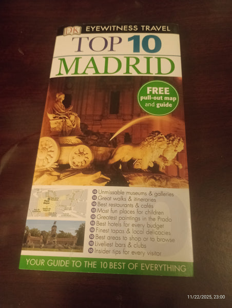DK Eyewitness Travel Guide: Top 10 Madrid by Christopher & Melanie Rice Pb