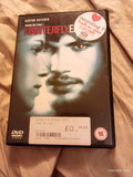 DVD of the 2004 psychological thriller film The Butterfly Effect, starring Ashton Kutcher