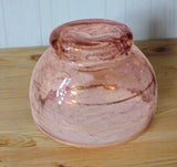 Vintage Pink Depression Glass Small Serving Bowl 95mmDx60mmH