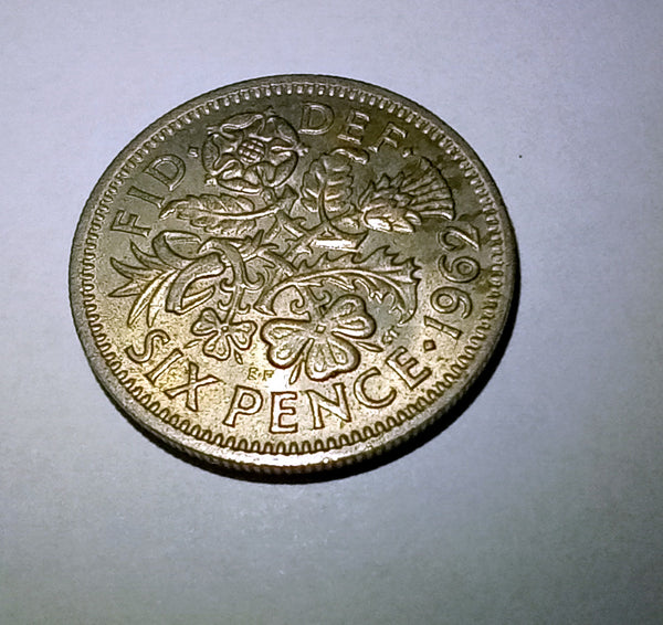 British 6p Coin 1962