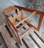 Child's Wooden High Chair 80cmH x 50cmL x 50cmW possible buckle issue